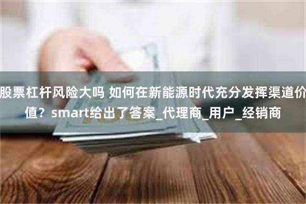 股票杠杆风险大吗 如何在新能源时代充分发挥渠道价值？smart给出了答案_代理商_用户_经销商