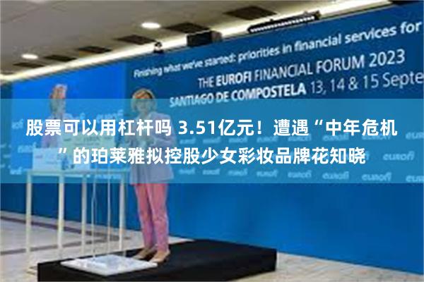 股票可以用杠杆吗 3.51亿元！遭遇“中年危机”的珀莱雅拟控股少女彩妆品牌花知晓