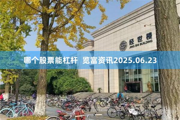 哪个股票能杠杆  览富资讯2025.06.23