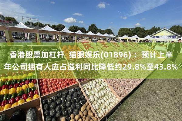 香港股票加杠杆  猫眼娱乐(01896) ：预计上半年公司拥有人应占溢利同比降低约29.8%至43.8%