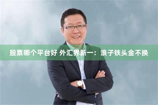 股票哪个平台好 外汇界新一：浪子铁头金不换