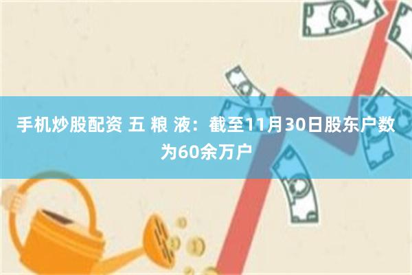 手机炒股配资 五 粮 液：截至11月30日股东户数为60余万户
