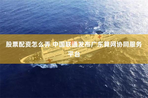 股票配资怎么弄 中国联通发布广东算网协同服务平台