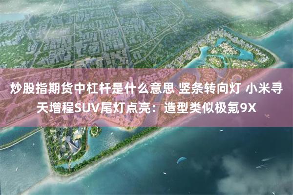 炒股指期货中杠杆是什么意思 竖条转向灯 小米寻天增程SUV尾灯点亮：造型类似极氪9X