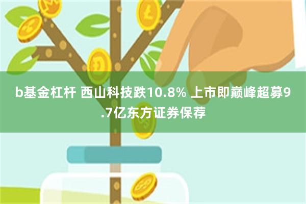 b基金杠杆 西山科技跌10.8% 上市即巅峰超募9.7亿东方证券保荐