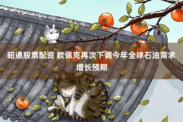 昭通股票配资 欧佩克再次下调今年全球石油需求增长预期