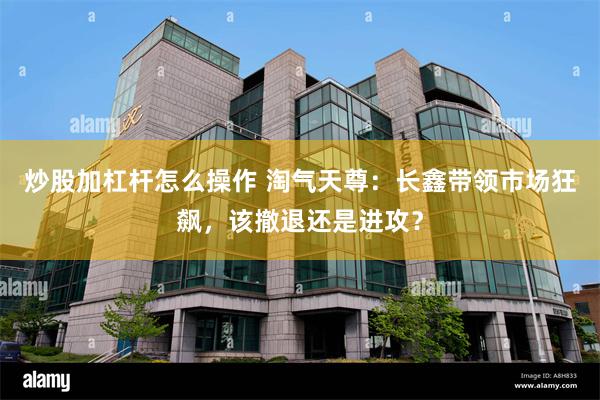 炒股加杠杆怎么操作 淘气天尊：长鑫带领市场狂飙，该撤退还是进攻？