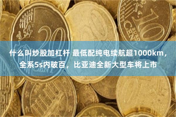 什么叫炒股加杠杆 最低配纯电续航超1000km，全系5s内破百，比亚迪全新大型车将上市