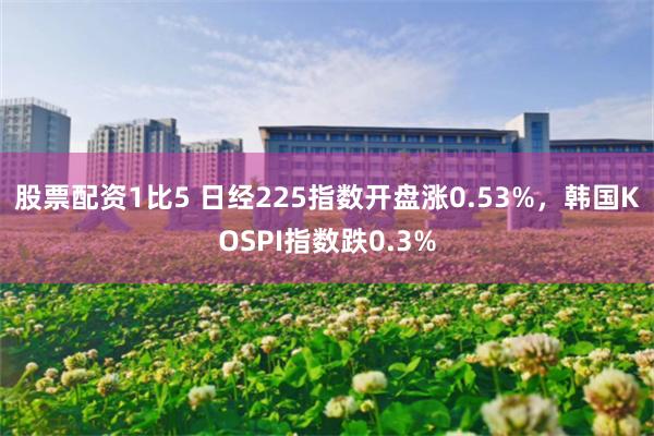 股票配资1比5 日经225指数开盘涨0.53%，韩国KOSPI指数跌0.3%