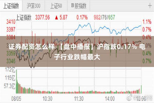 证券配资怎么样 【盘中播报】沪指跌0.17% 电子行业跌幅最大