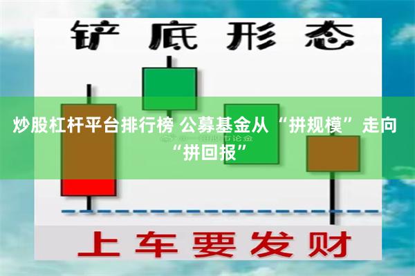 炒股杠杆平台排行榜 公募基金从 “拼规模” 走向 “拼回报”